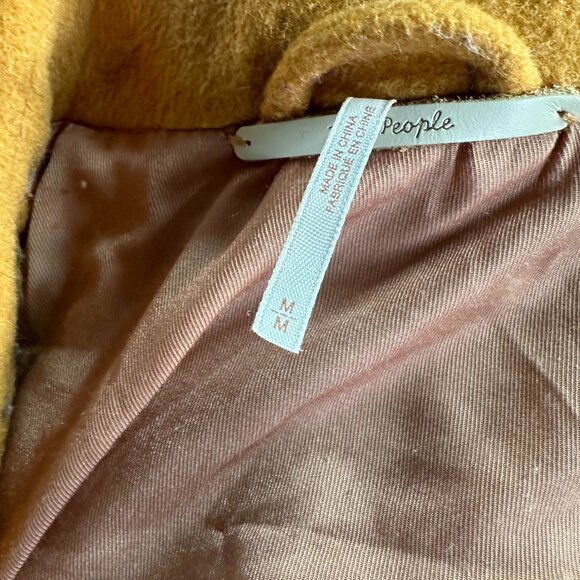 Free People Sierra Wool Coat in Golden Canyon - Picture 4 of 4